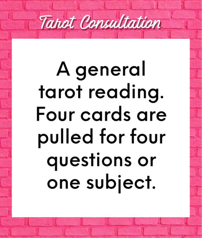 Tarot Reading - Four Questions